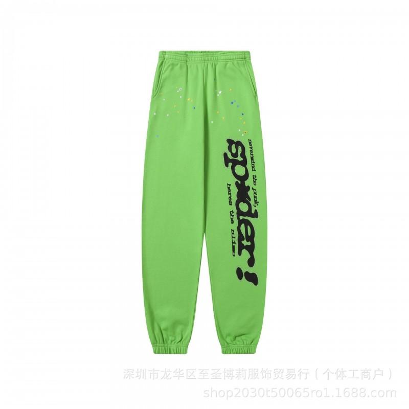 25FW SP555555 Hoodie Set Tree Embroidered Rhinestone Sweatshirt Joggers Streetwear