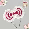 Handmade Lace Bow Hair Clip Girls Sweet Kawaii Lolita Accessory In Pastel Colors