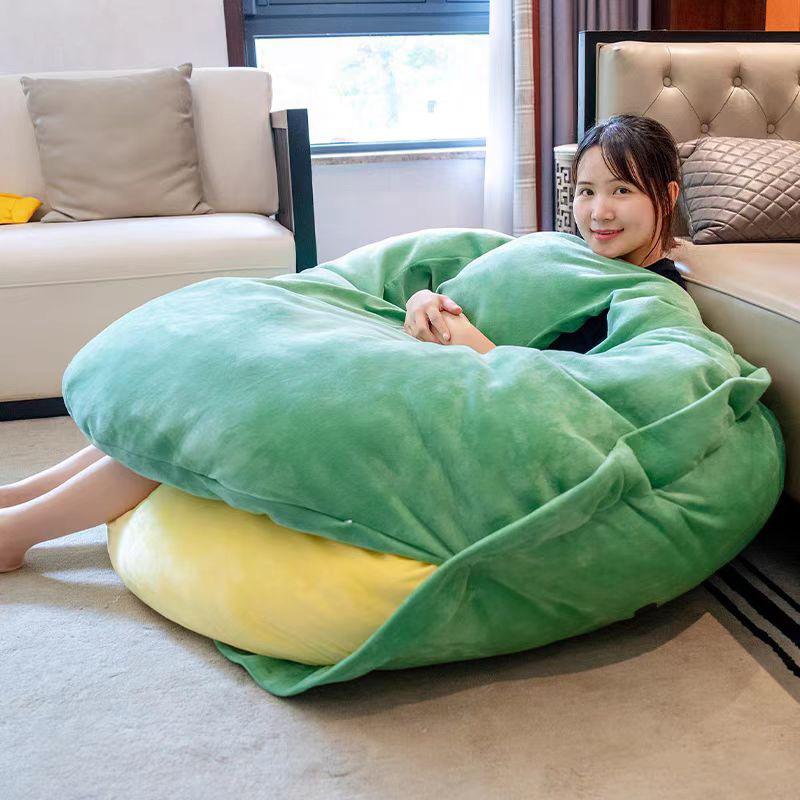 60cm Schildkrötenpanzer Kissen Tragbare Puppe Schlafsack Puppe Plüsch Riesiger Fauler Mensch Übertrieben