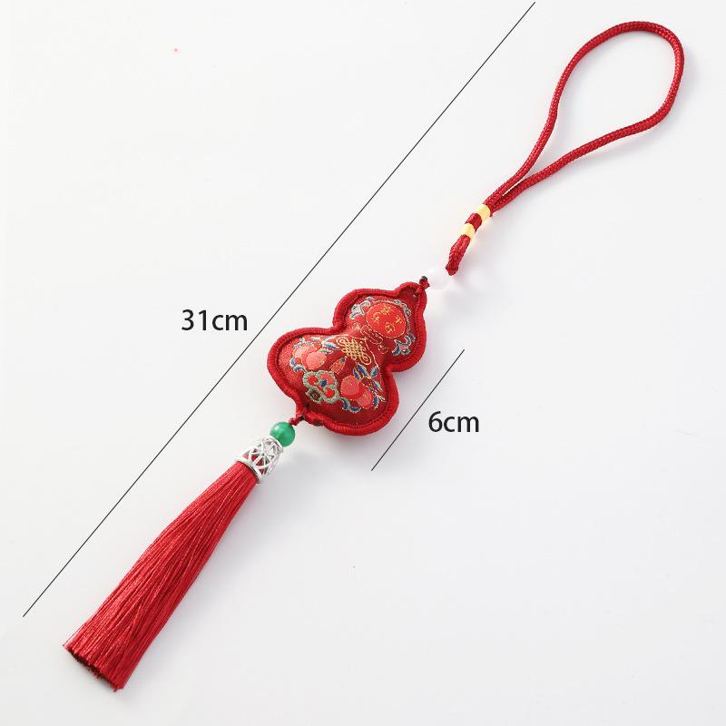 2026 Chinese New Year Metal Bell Pendant Wind Chime - Peace Blessing Ornament