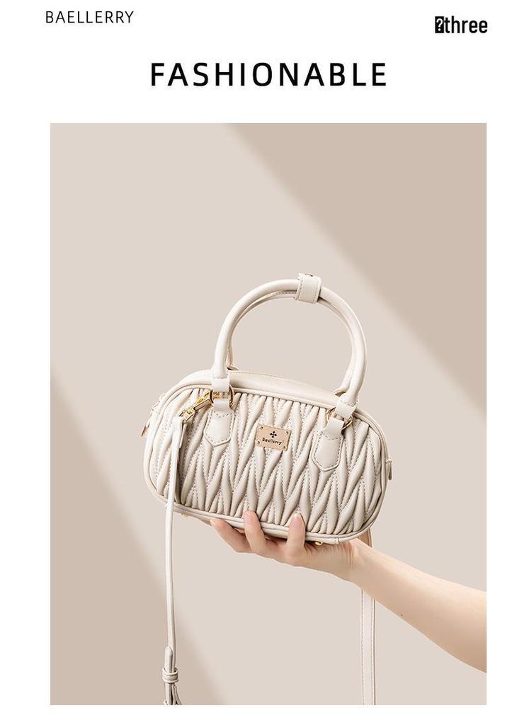 Luxury Women's Large Capacity Pleated Handbag - Fashionable Crossbody & Shoulder Bag