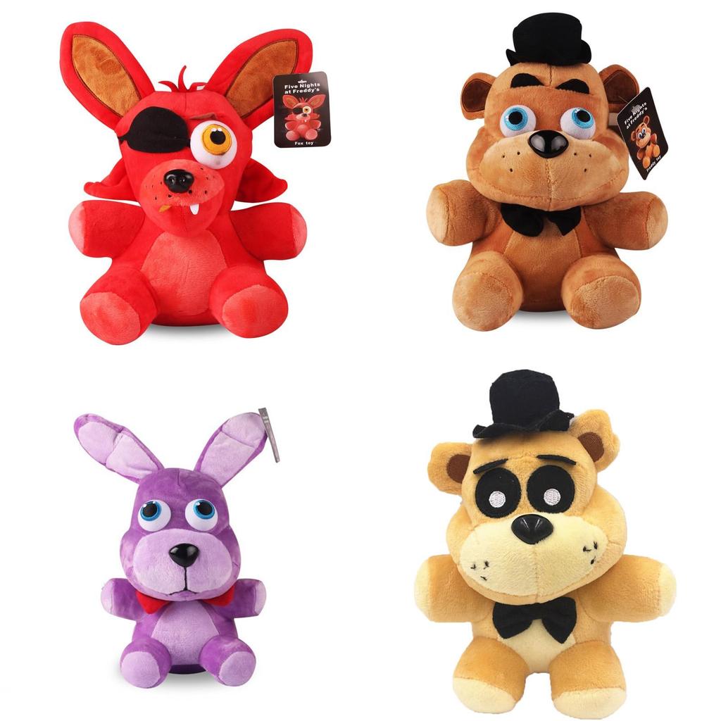 Cute Five Nights At Freddy's Fnaf Toy Plush Soft Gift 18/25cm Yellow Brown Purple Blue Red White