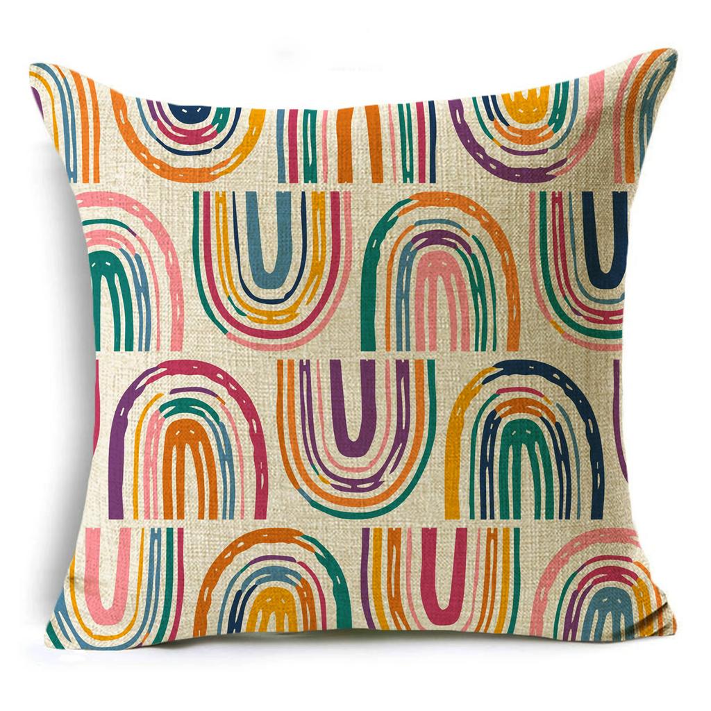 Nordic Ins Style Geometric Stitching Pillow Cover Sofa Bedroom Decoration Waist Pillow Cushion Cover 40*40Cm/45*45Cm/50*50Cm