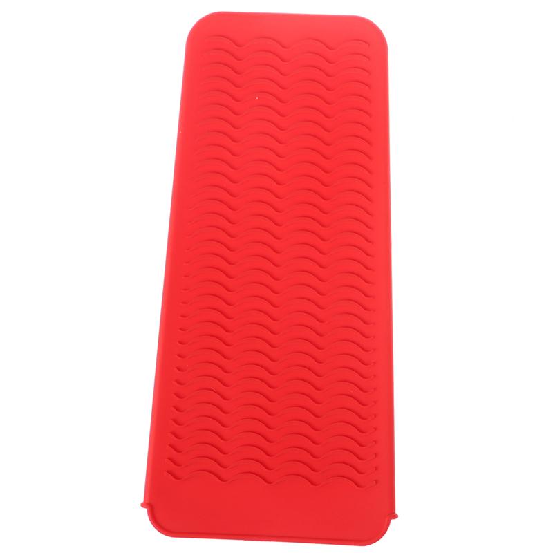 Curling Iron Hair Straightener Non-Slip Flat Iron Silicone Heat Resistant Mat