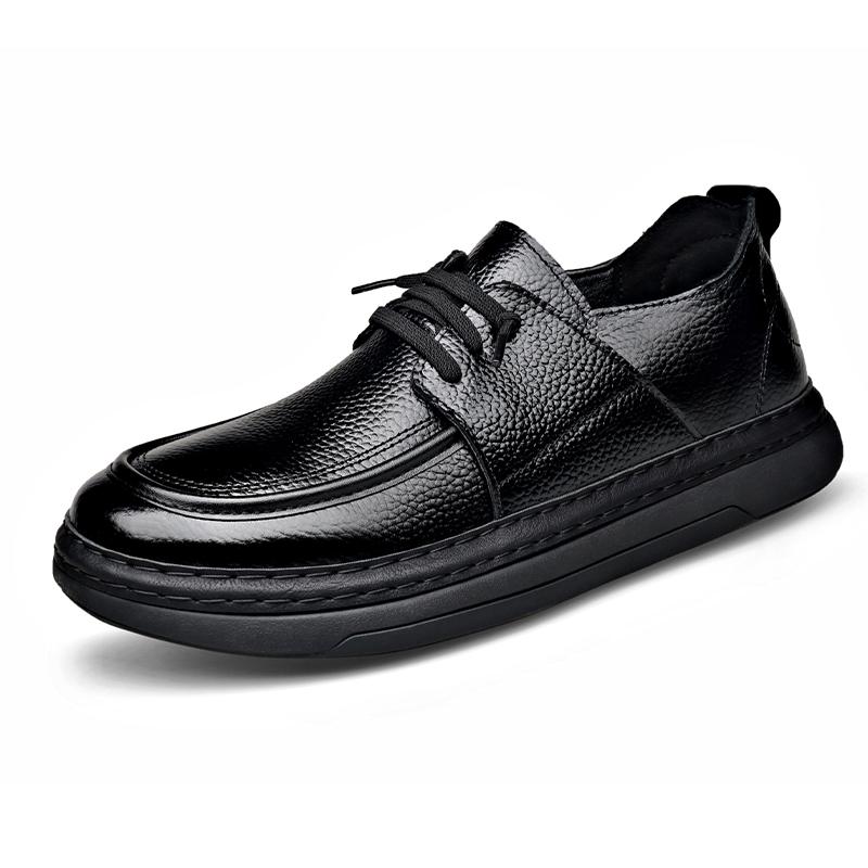 Fashion Genuine Leather Men's Loafers Non Slip Walking Flats Breathable Outdoor Slip on Casual Shoes New Versatile Male Driving Sneakers