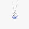 S925 Sterling Silver Glazed Stone Whale Necklace Female Light Luxury Simple Ins Niche Design Clavicle Chain Luxury