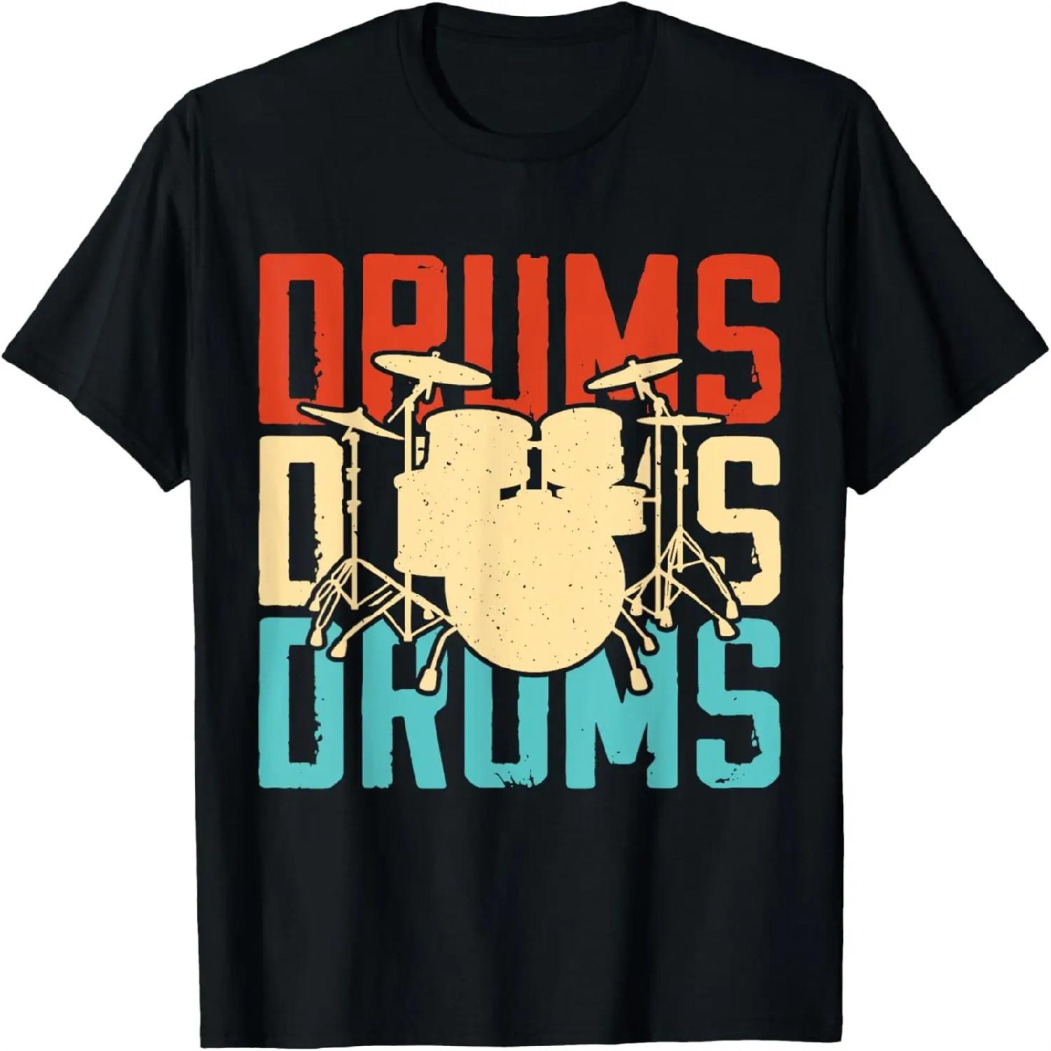 Never Underestimate An Old Man With A Drum Set T-Shirt S
