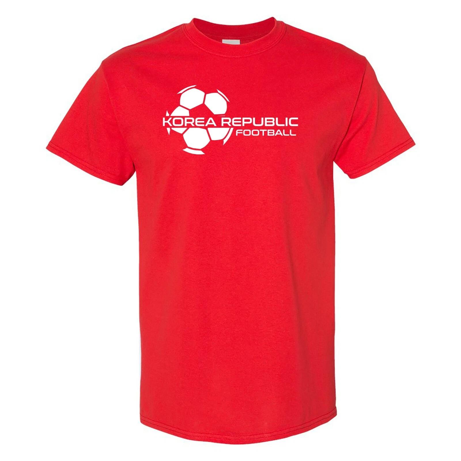 Korea Republic Football Strike - Soccer Sports Short Sleeve T-Shirt - Red XL