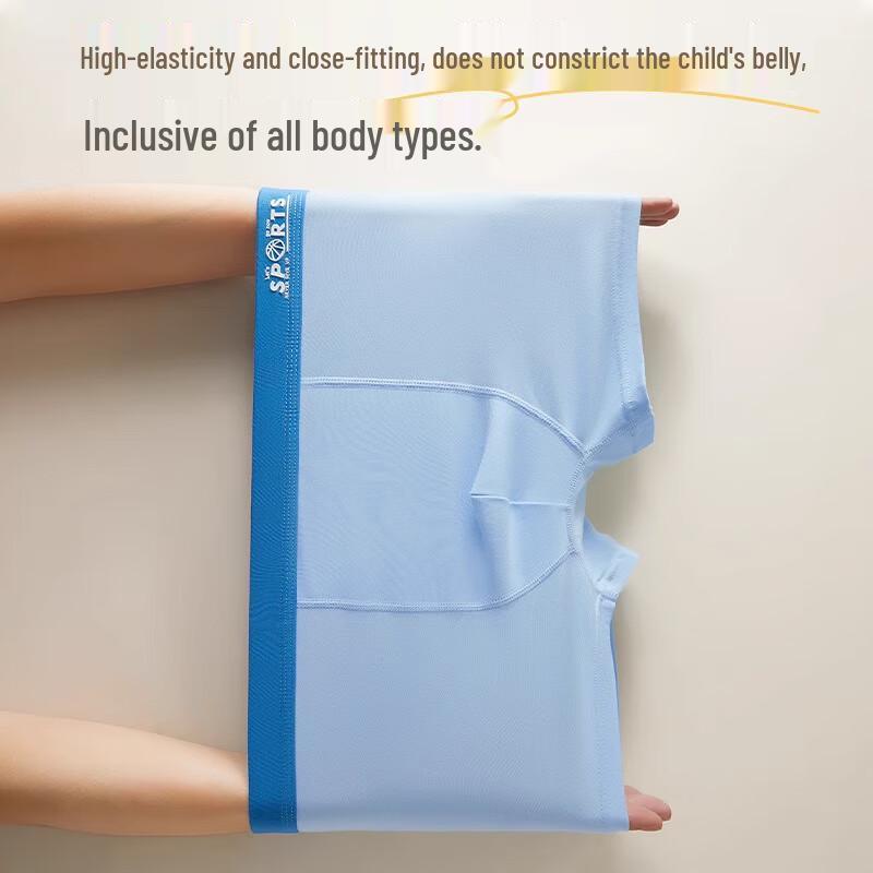 Langsha Teen Boys' 60S Combed Cotton Antibacterial Boxer Briefs