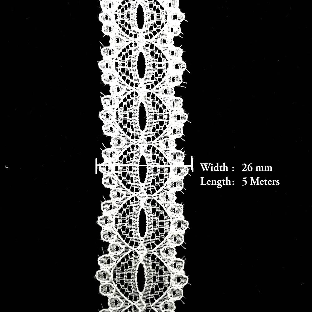5 Meter Weiß Schwarz Spitzenband Sortierte Muster Borten für Geschenkverpackung Weihnachten Hochzeitsdekorationen DIY Basteln Nähzubehör