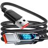 120W Transparent Digital Display Data Cable for Xiaomi, Huawei, Apple, Samsung - Fast Charging & Fully Compatible