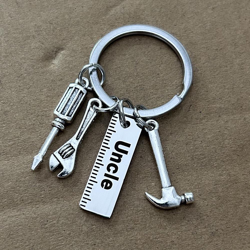DIY Stainless Steel Keychain: Dad's Hammer & Tools for Father's Day