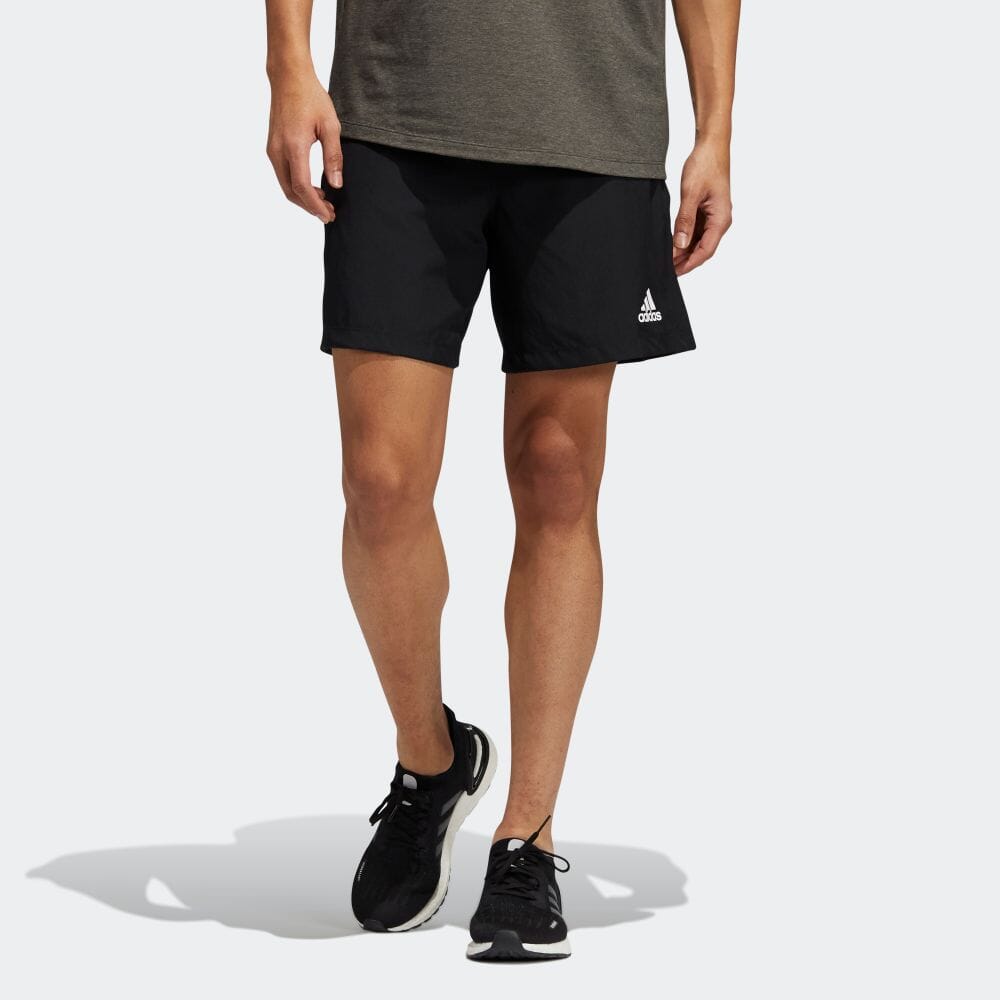 Adidas Aeromotion Breathable Casual Woven Drawstring Shorts Men Bottoms Black GU6387