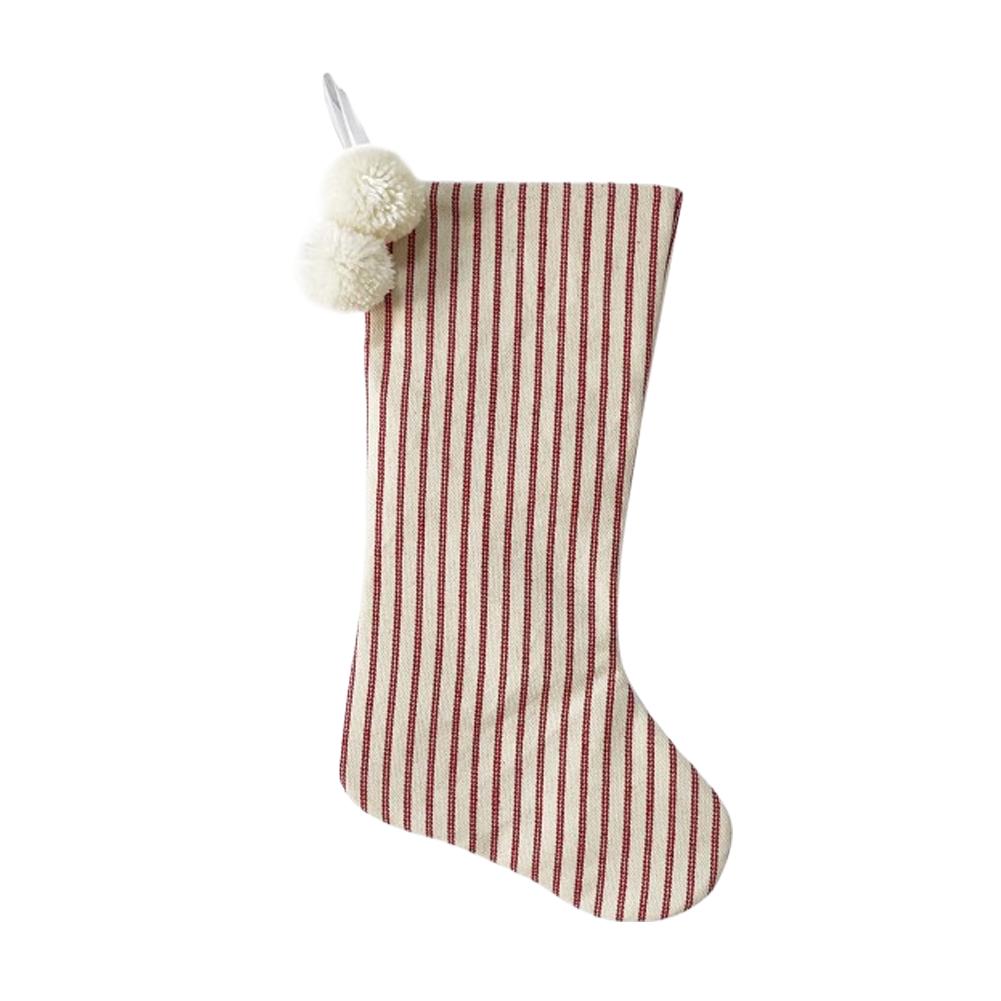 1pc Bow Christmas Socks Candy Gift Bag Festival Atmosphere Scene Decoration Pendant Christmas Home Decor
