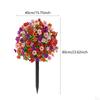 24-Inch Violet Flower Garden Stake for Outdoor Decoration And Accessories