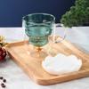 300ML Lovely Christmas Tree Glass Cup Heat-Resistant Double Wall Glass Cup