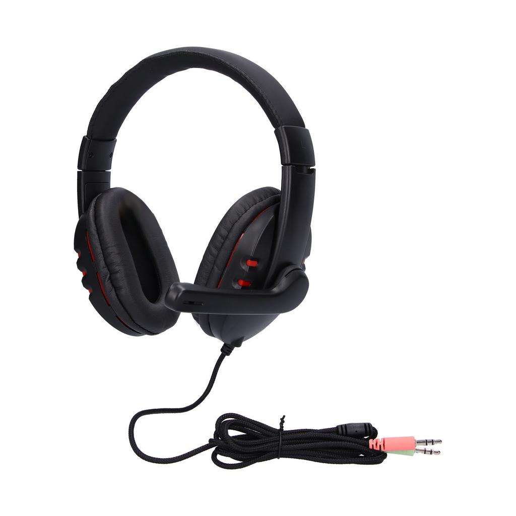 Gaming Headset Verstellbare kabelgebundene Gaming-Kopfhörer mit drehbarem Mikrofon für 3,5-mm-Geräte