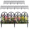 Black Garden Fence 60X33 Cm 8 Pcs.
