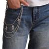 Punk Style Skull Jeans Chain Skull Charm Edgy Gothic Metal Waist Accessory For Women Girls