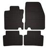 Tappetini in gomma per auto per: Renault Kadjar SUV (2015-2022) - nere, attillate