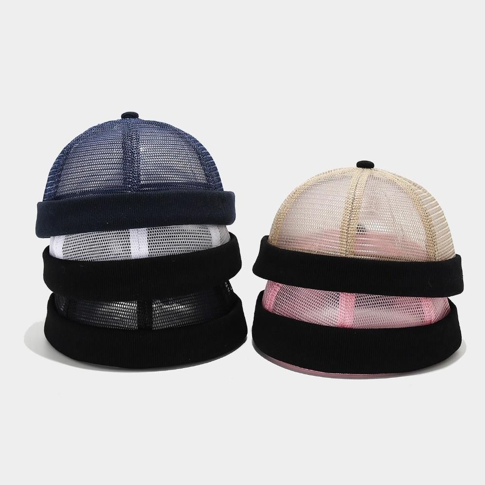 Brimless Mesh Brimless Skullcap Mesh Sailor Cap Classic Breathable Beanie Hat  Summer Season