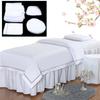 SPA Massage Table Bedding Set Full Cover with Skirt 120x80cm Polyester Salon Spa Beauty Table Linen