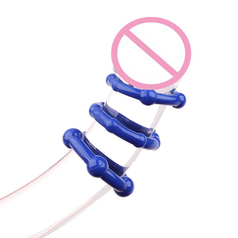 3 Pcs Silicone Cock Ring Set Delay Ejaculation Stronger Erection Penis Ring Enlargement Adult Sex Toys For Men 18+
