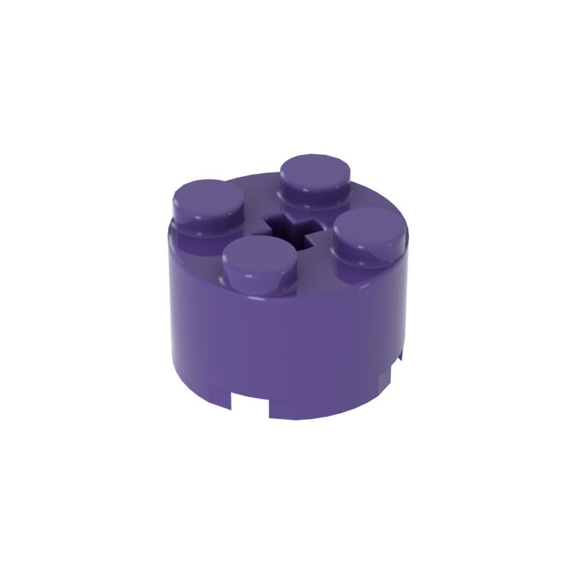 

Non-Toxic [Funbrick] Brick Round 2X2 With Axle Hole 3941 Building Blocks Toys Kids Souvenir Pretend Play Decoration Children City Moc 30PCS