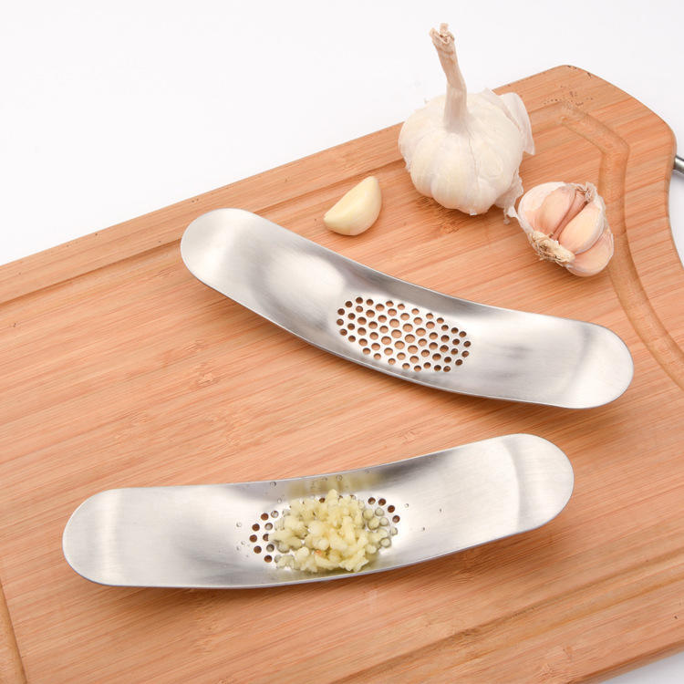 Kitchen Gadgets Stainless Steel Garlic Press Crusher Cooking Tools
