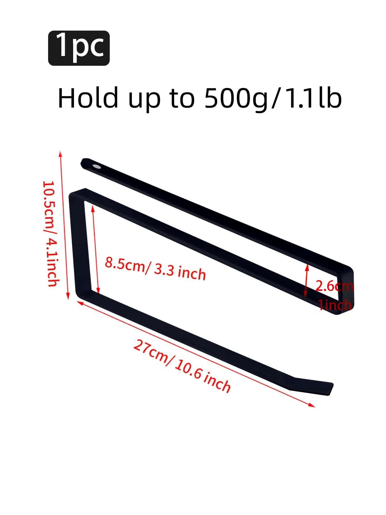 

Держатель для рулона бумаги, вешалка для полотенец, подвесная полка для хранения в ванной комнате, туалетная полка для дома, кухни, аксессуары для салфеток, настенная подставка, вешалка для кухни чёрный