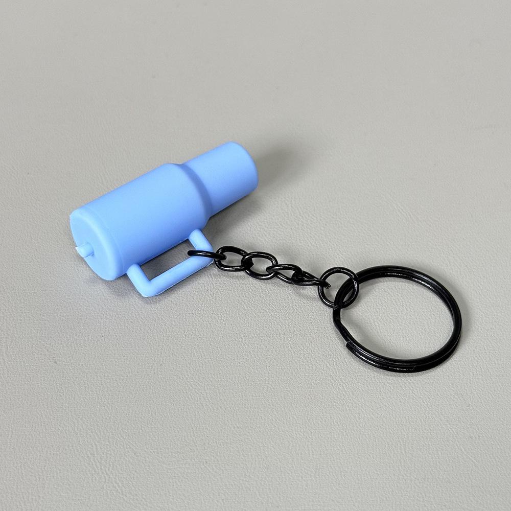 Fitness Keychain: Silicone Barbell Plate Pendant Gift