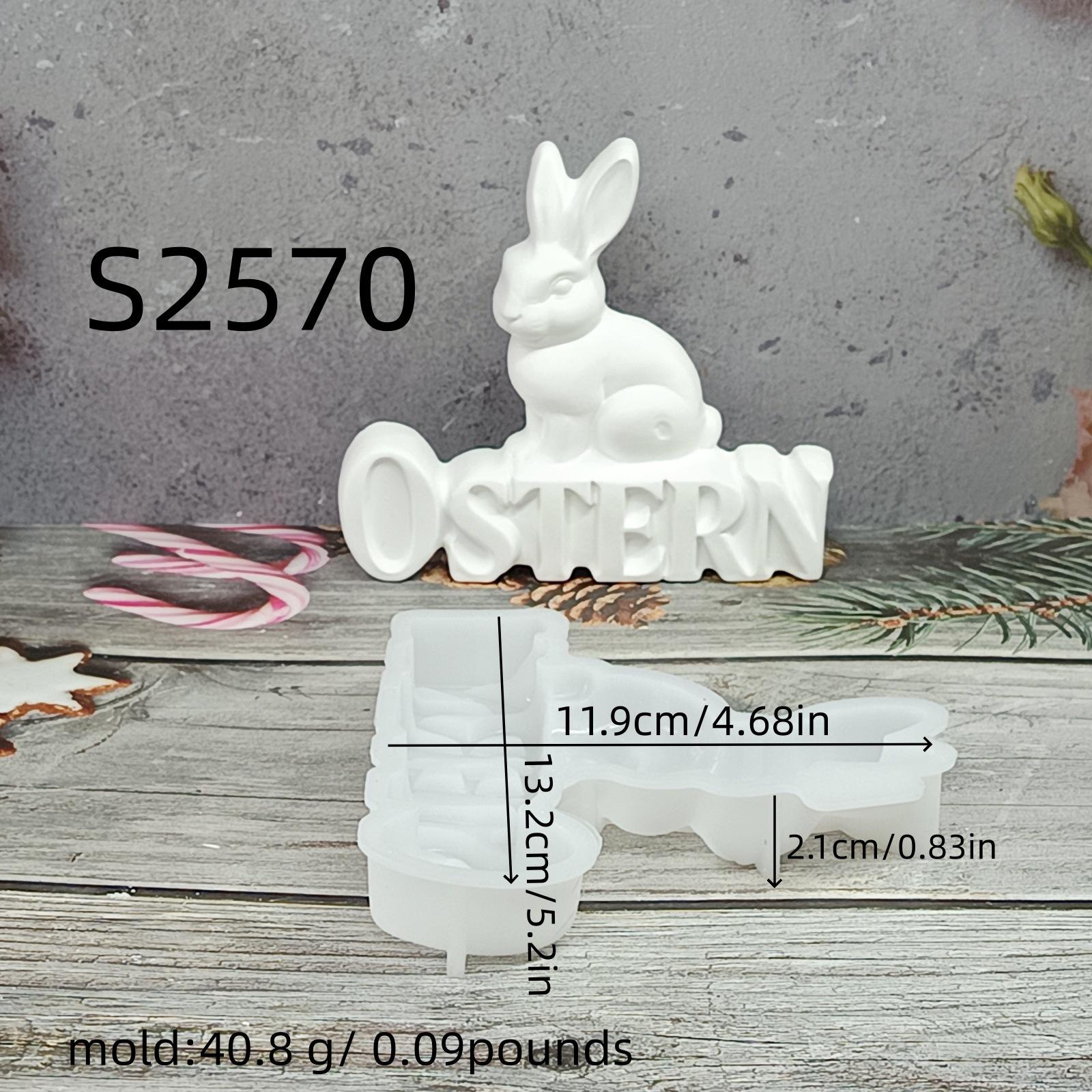 

Letter Mold Silicone Rabbit Mold Handmade Mold White For Gift Making Kids Activities Home Crafting,for Easter Decorations