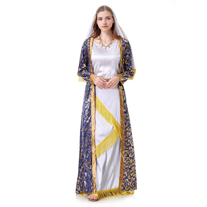 Halloween Dubai Costume Dress Polyester Fabric With Fantasy Theme For Women