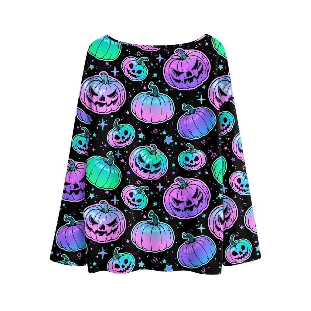 Long Sleeve Shirts For Women Print Graphic Tees Blouses Casual Plus Size Basic Tops Pullover