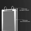 Clear PVC Menu Display Stand Sturdy Base Tabletop Loose-leaf Rack Pageable Folder  Retail Stores