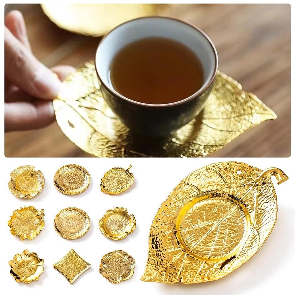 Exquisites Metall-Untersetzer Eleganter Tassenhalter Chinesischer Stil Isolierunterlage Heimdekoration