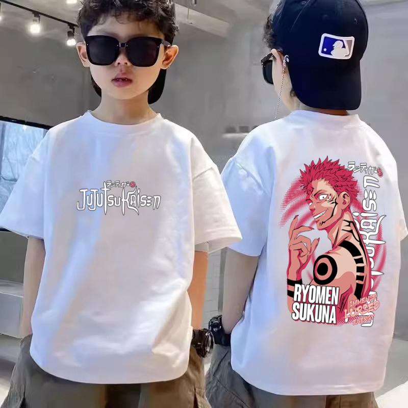 Children's short sleeved T-shirt, boys and girls' large children's T-shirt