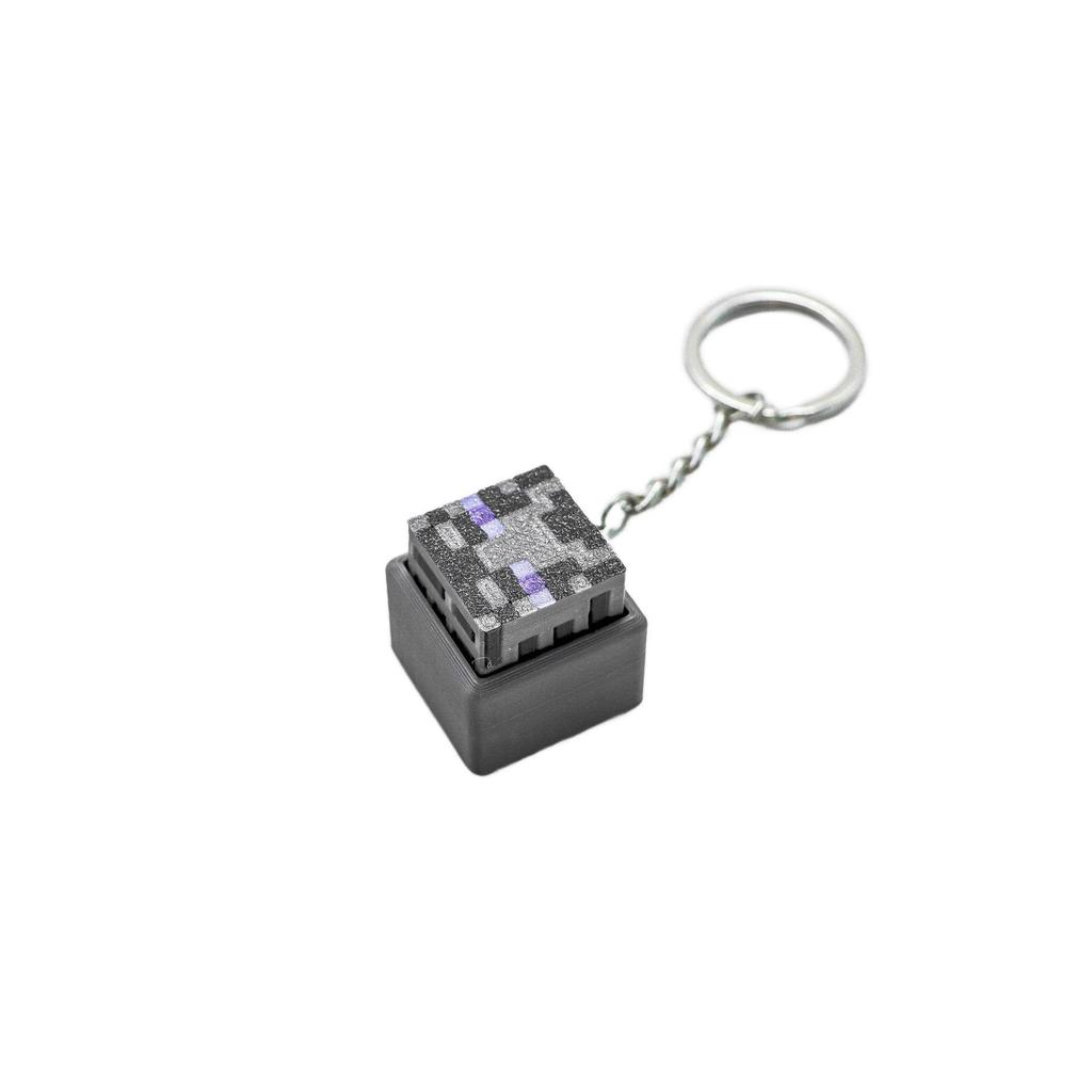 3D Printed Minecraft Keyboard Clicker Stress Relief Keychain