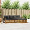 Outdoor Sofa Set in Natural and Anthracite 249.5 x 162.5 x 73 cm