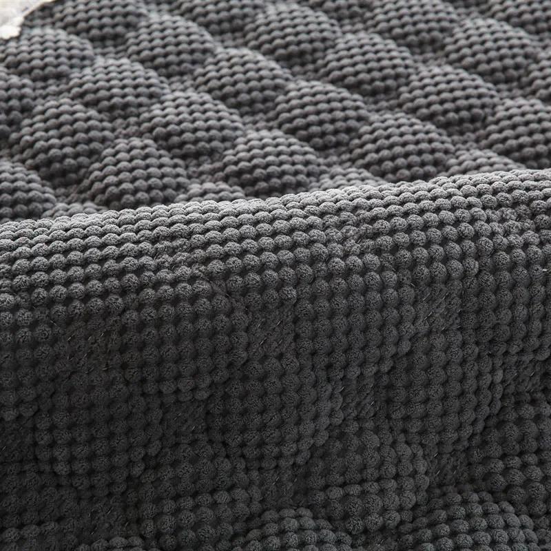Winter Thicken Plush Sofa Cover White Wide Edge  Chaise Lounge Sofa Towel Mat Modern Non-Slip Couch Cover Cushions Living Room