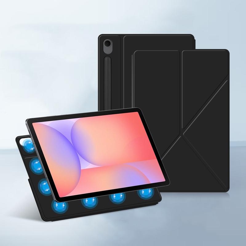 For Samsung Galaxy Tab S10 Lite 10.9 inch S7 S8 Magnetic folding Case for Tab S9 FE 10.9 11 12.4 Inch S11 Ultra 14.6"Pencil Holder Cover
