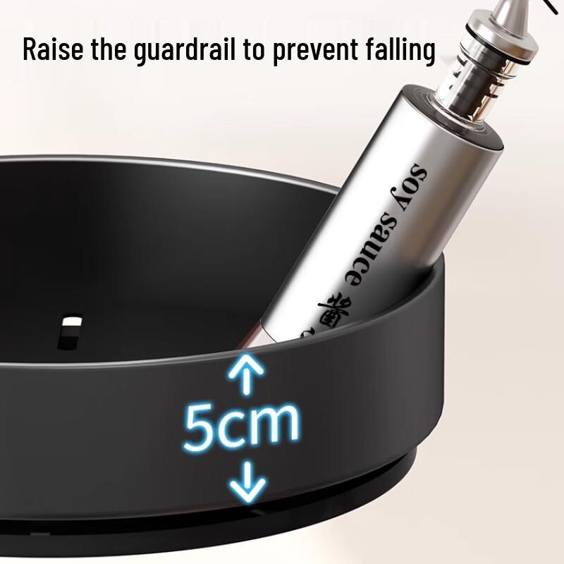 Rotatable Kitchen Spice Organizer Turntable