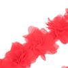 1 Yard 24 Flowers Chiffon Lace Patch Fabric Webbing Decoration Flower Gift Ribbons Diy Bridal Veil Shoes Wedding Clothes Crafts