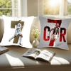 CR7 Cristiano Ronaldo Fall Pillow Case Pattern Printed Pillowcase for Living Room Sofa Cushion Cover & Bedroom Decor