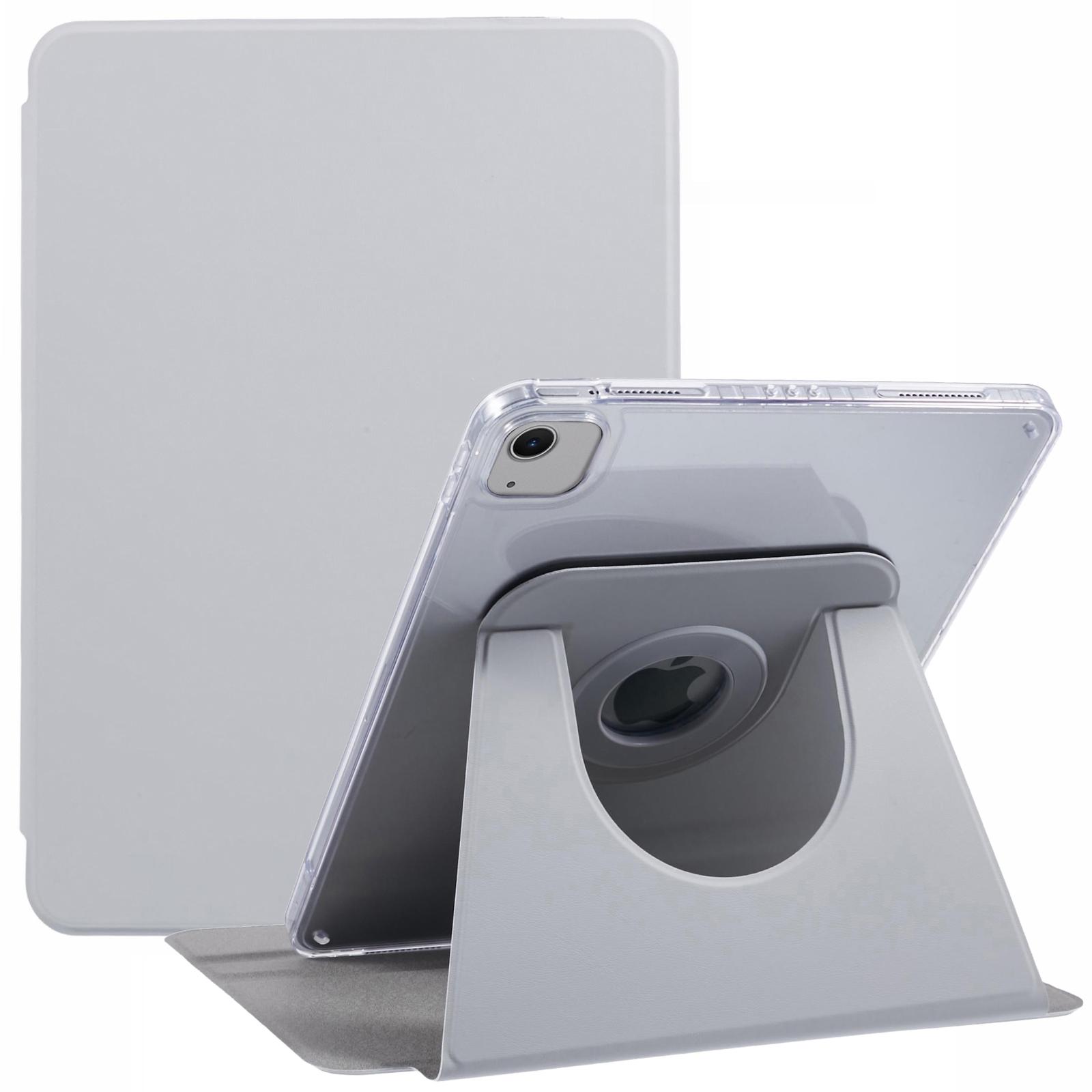 

For iPad Air 13 (2025)/(2024) Protective Case PU Leather+TPU+Acrylic Magnetic Detachable Tablet Cover Grey