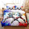 Anime SSSS Gridman Bedding Set, Duvet Cover & 2 Pillowcases, Robot Character Pattern Breathable Fabric All Season Use