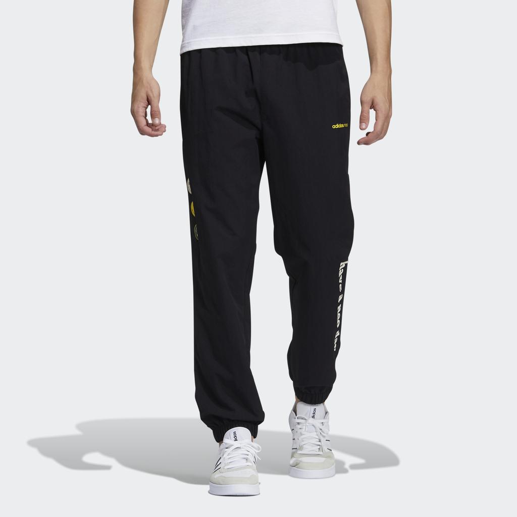 Adidas Neo X Smiley Collaboration Loose Cuff Joggers Men Bottoms Black H45542