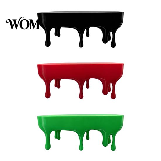 Dripping Floating Shelf Melting Wall Shelf, 3D Printed Fun Creative Decor Display for Home Storage Living Room Matte Finish
