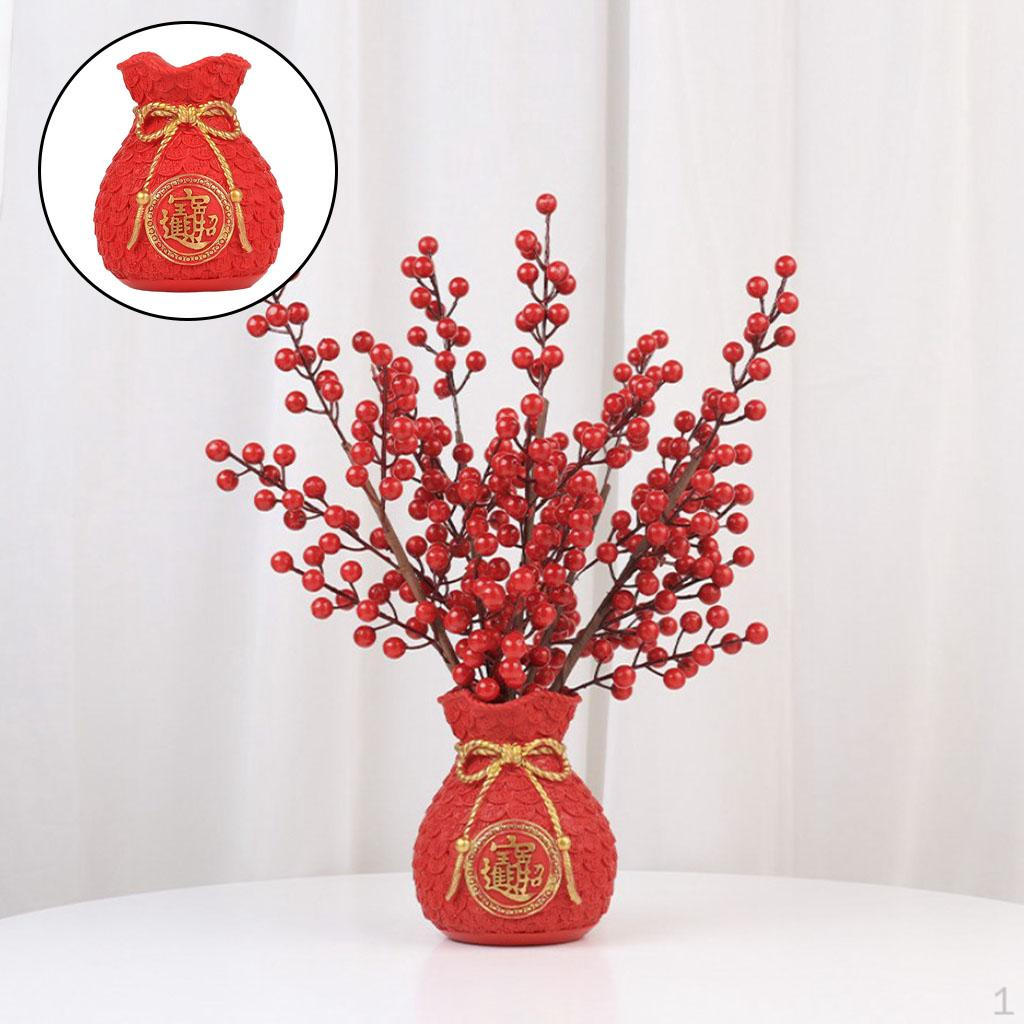 Chiński Wazon Kwiatowy Doniczka Bukiet Bogactwa Uchwyt na Kwiaty Feng Shui do Aranżacji Imprezowych