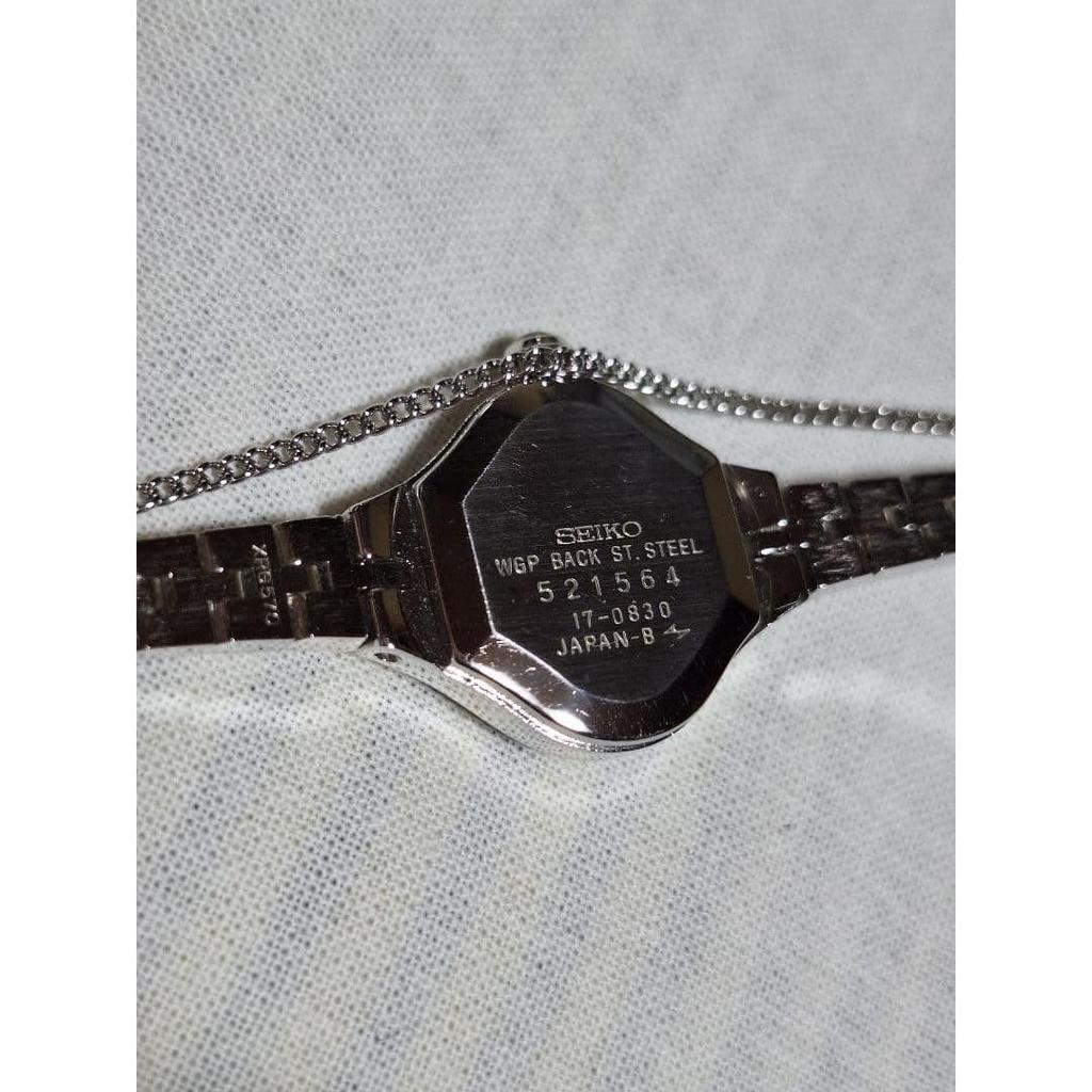 Used SEIKO Ladies Watch 17-0830 Manual Wind Silver
